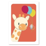 Giraf og mus postkort