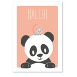 50Studio Circus plakat, Panda & mus A4