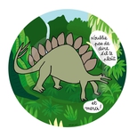 Dino, tallerken Stegosaurus