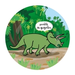 Dino, tallerken Triceratops