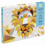 Kreativ papirfoldning -3D plakat, Løve