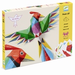 Kreativ papirfoldning -3D plakat, Papegje