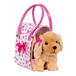 Pucci hund i taske, guld & pink hjerter*