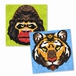 Kreativ mosaik, Tiger & gorilla