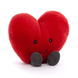 Amuseable Hjerte rødt, 11cm