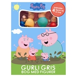 Peppa Pig - Gurli Gris - Bog med figurer (4 figurer og papbog)