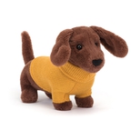 DOGS - Sweater Gravhund, Gul 14 cm