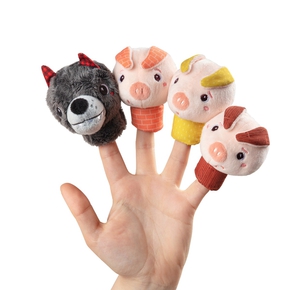 De 3 sm grise Fingerdukker