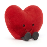 Amuseable Hjerte, Rød 17 cm