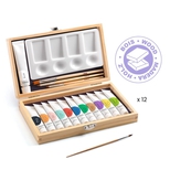 Kunstner box, 12 Gouaches farver