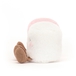 Fun, Amuseables hvid og lyserd marshmallow, 15 cm