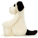 Bashful hund, sort/creme virkelig stor 67 cm