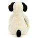 Bashful hund, sort/creme virkelig stor 67 cm