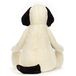 Bashful hund, sort/creme gigant 108 cm