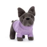 DOGS - Sweater Fransk Bulldog, lilla 19 cm