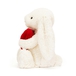 Bashful kanin, creme Love m/hjerte 31 cm