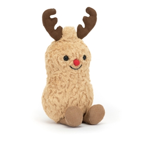 Jul - Amuseables Peanut rensdyr, 16 cm