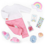 OG Deluxe Dukketj, Regnbue Pyjamas
